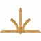 Ekena Millwork Redmond Rough Sawn Timber Gable Bracket, Western Red Cedar, 96"W x 60"H x 2"D x 6"F, 15/12 Pitch GBW096X60X0206RED00RWR - alternate 1